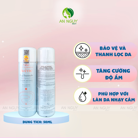 Xịt Khoáng Avène Thermal Spring Water Cấp Nước, Làm Dịu & Giảm Kích Ứng