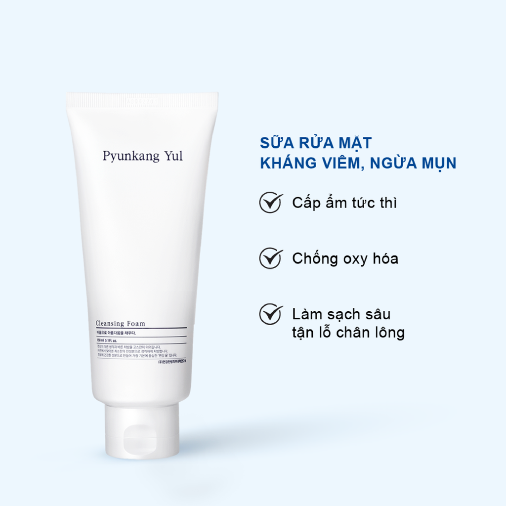 Sữa Rửa Mặt Pyunkang Yul Cleansing Foam Làm Sạch Dịu Nhẹ 150ml