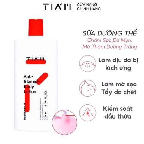 Sữa Dưỡng Thể Tia'm Anti-Blemish Body Lotion 200ml