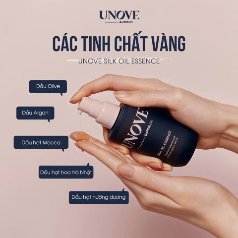 Tinh Dầu Dưỡng Tóc Unove Silk Oil Essence Chăm Sóc Tóc Hư Tổn 70ml