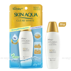 Sữa Chống Nắng Skin Aqua Clear White SPF50+ PA++++ Dưỡng Da Sáng Mịn Cho Da Dầu, Hỗn Hợp Dầu