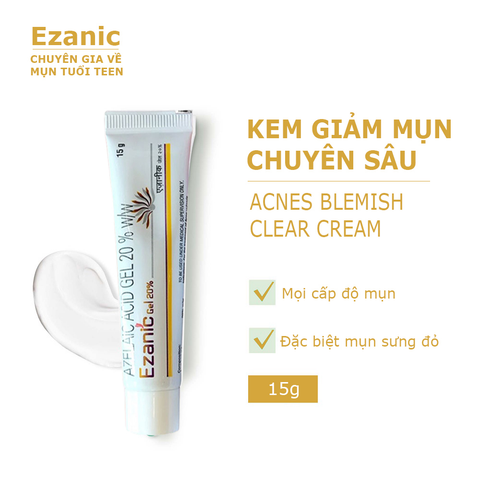 Gel Mờ Thâm - Giảm Mụn - Dưỡng Sáng Da Ezanic Gel 20% Azelaic Acid 15gr