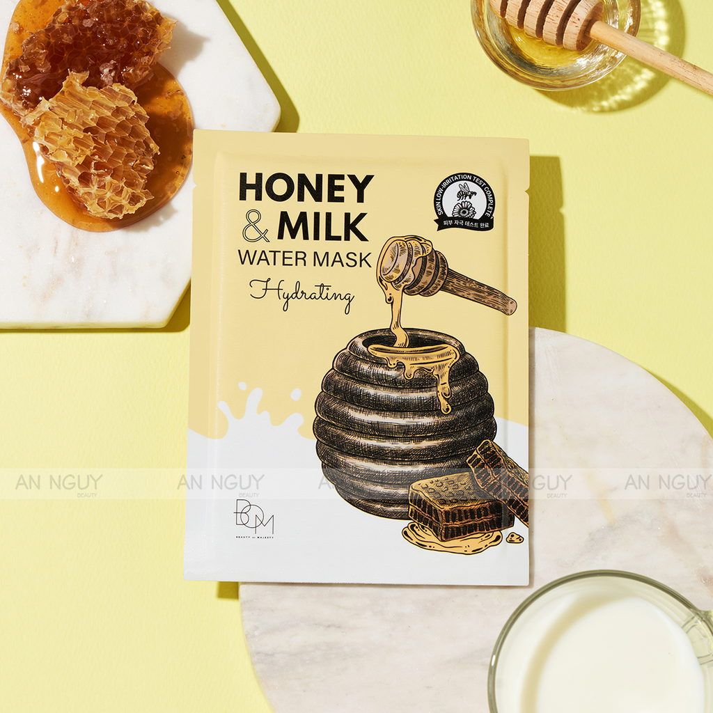 Mặt Nạ BOM Honey & Milk Mask Dưỡng Ẩm, Phục Hồi Da 25gr