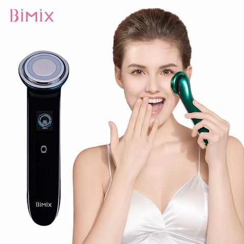 Máy massage mặt đẩy tinh chất Bimix BM21 kết hợp ánh sáng, rung và sóng âm