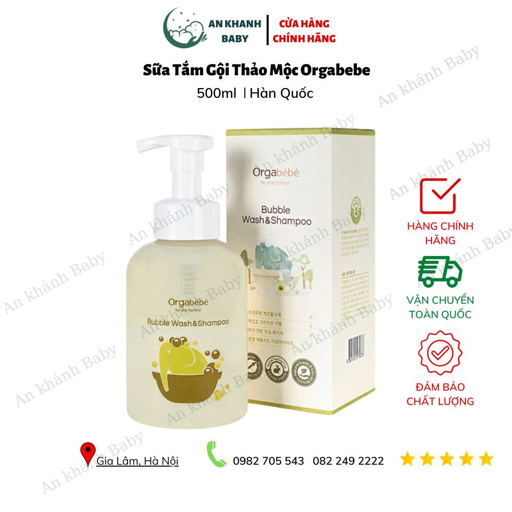 Sữa tắm gội thảo mộc Organic ORGABEBE