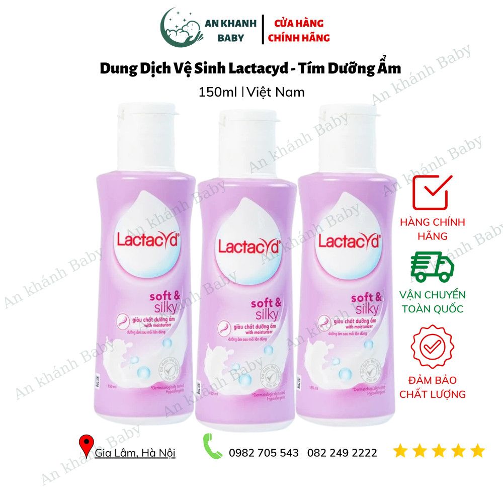 Dung dịch vệ sinh Lactacyd Soft & Silky bảo vệ, chăm sóc vùng kín phái nữ dung tích 150ml & 250ml