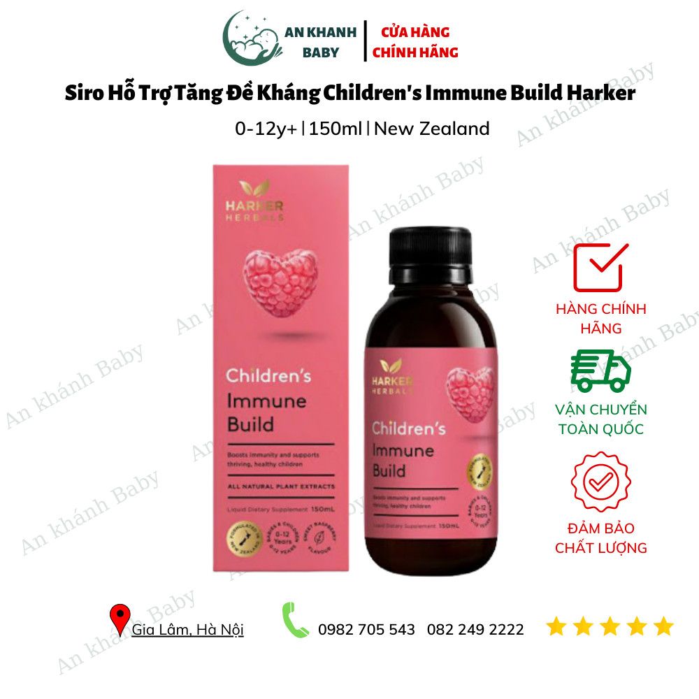 Siro tăng đề kháng, ăn ngon Harker Children's Immune Build 150ml