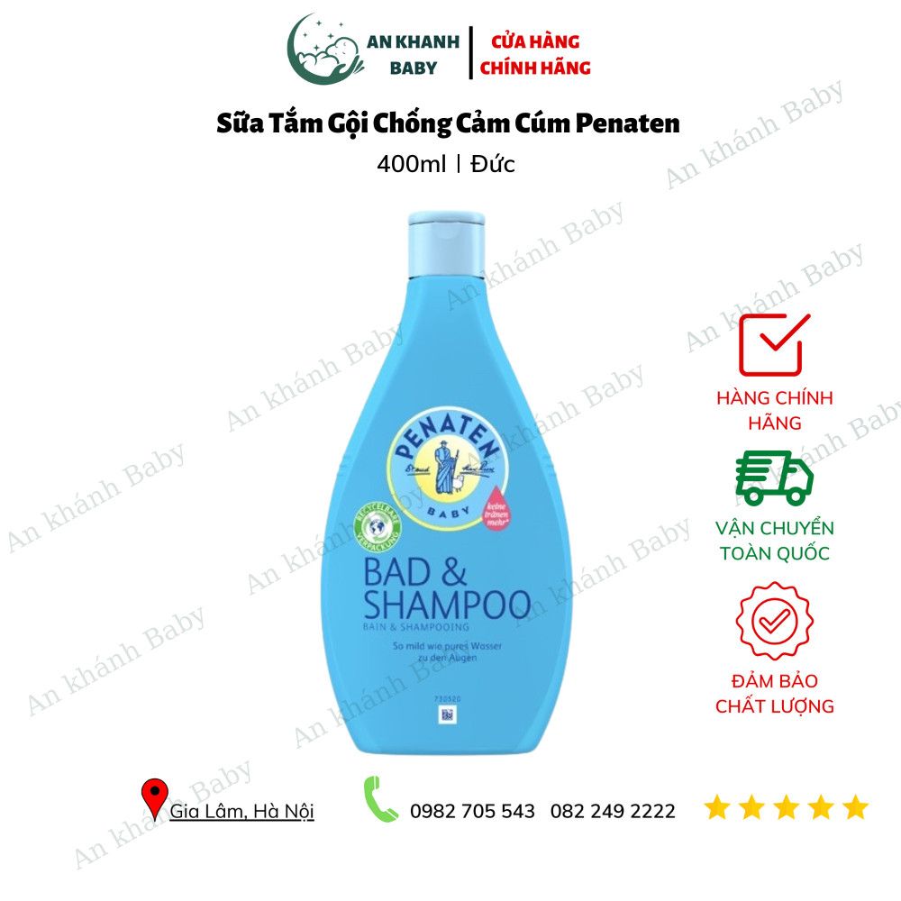 Sữa tắm gội chống cảm cúm Penaten cho bé 400ml