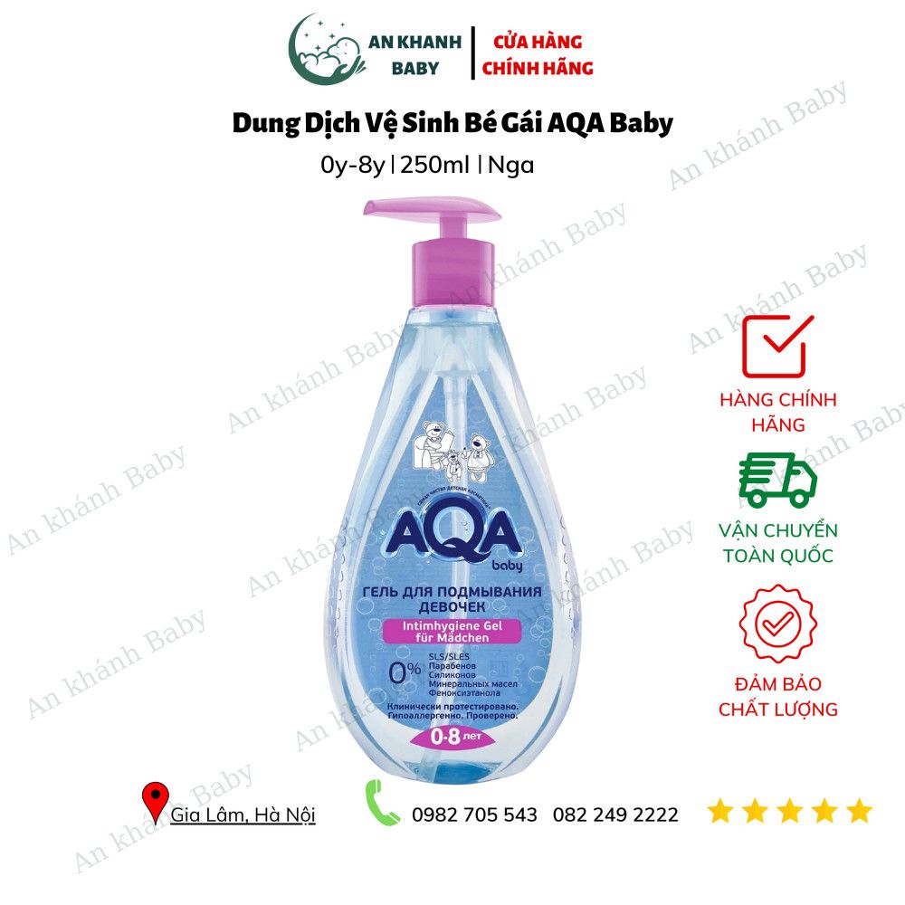 Dung dịch vệ sinh bé gái AQA baby 250ml