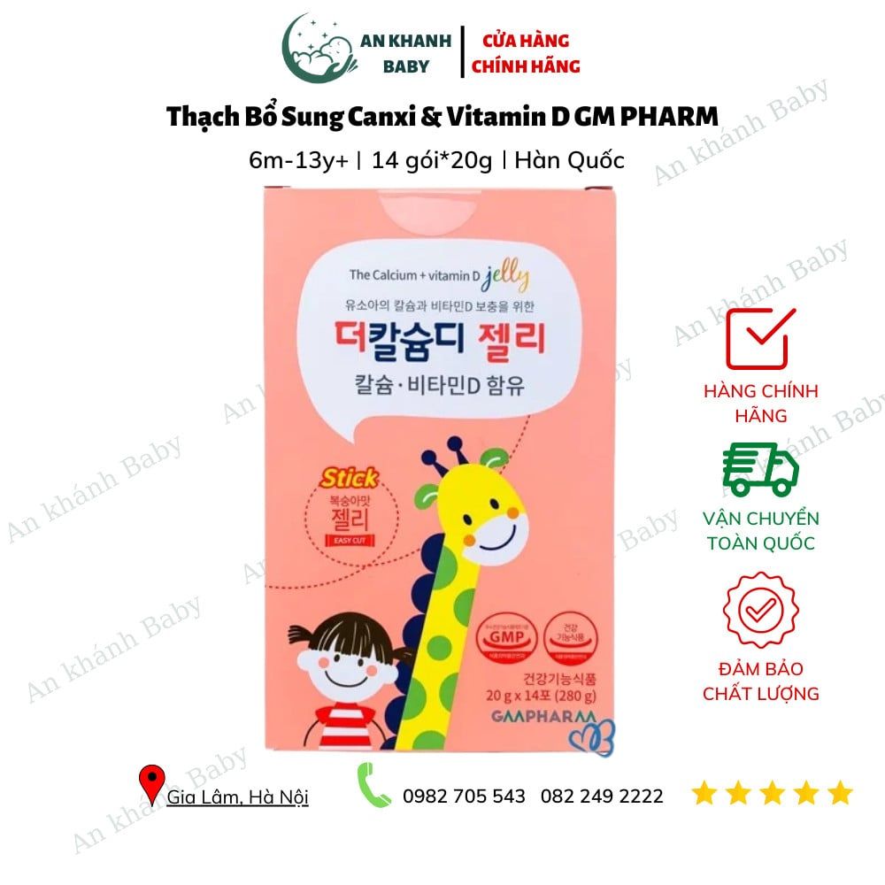 THẠCH TRÁI CÂY BỔ SUNG CANXI VÀ VITAMIN D - GM PHARM