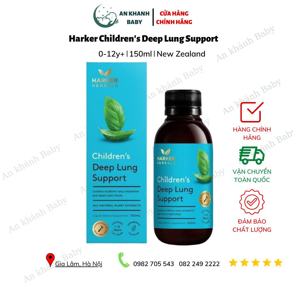 Siro Bổ Phế Harker Children’s Deep Lung Support Cho Bé - 150ml