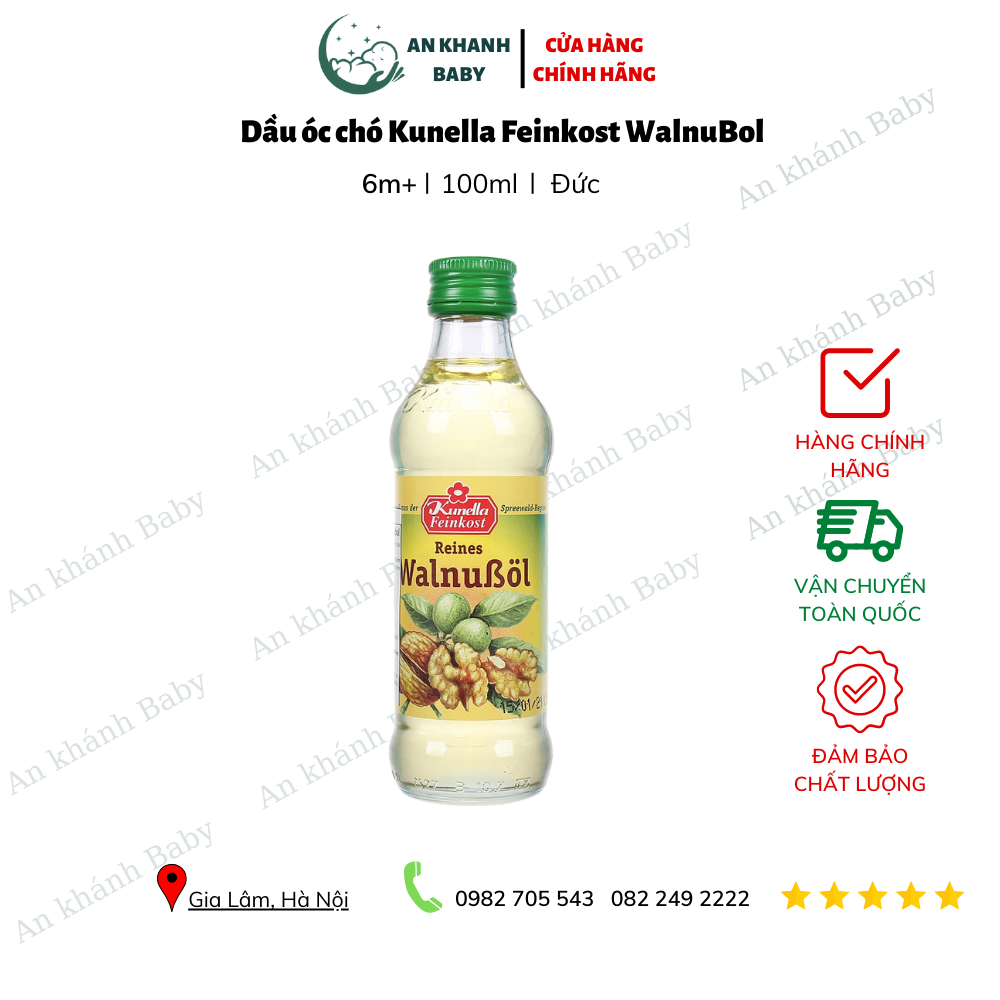 Dầu óc chó Kunella Feinkost WalnuBol 100ml (Đức)