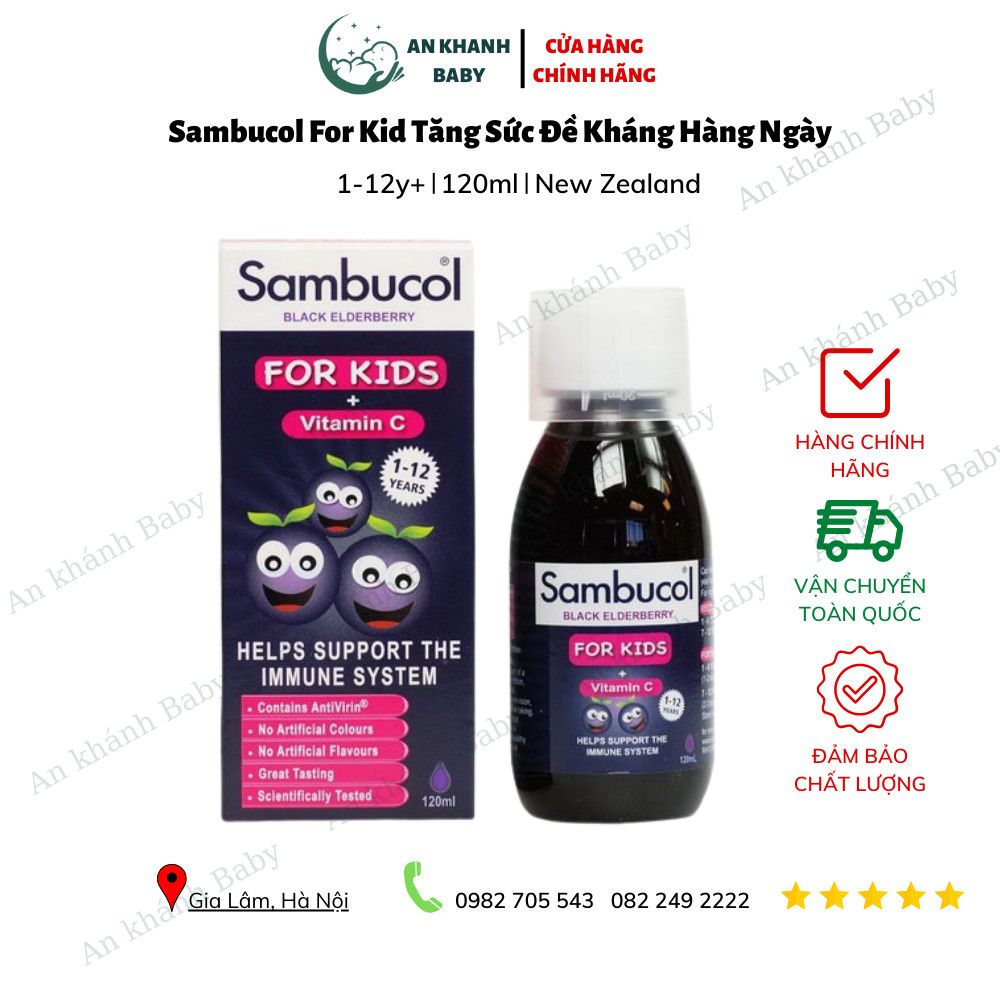 Siro Sambucol Dành Cho Trẻ Từ 1-12 Tuổi - 120ml