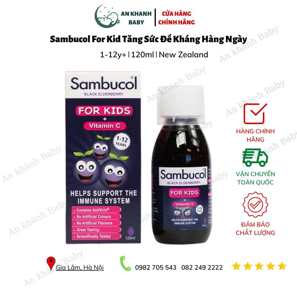 Siro Sambucol Dành Cho Trẻ Từ 1-12 Tuổi - 120ml
