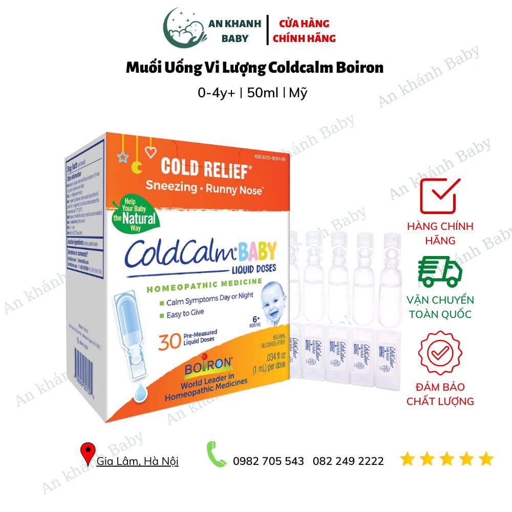 Nước muối Boiron trị hắt hơi, sổ mũi, nghẹt mũi cho bé từ 6M+ (30 tép)