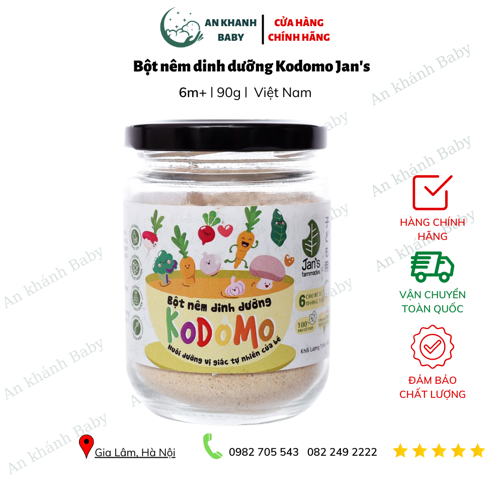Bột nêm dinh dưỡng Kodomo Jan's hũ 90g