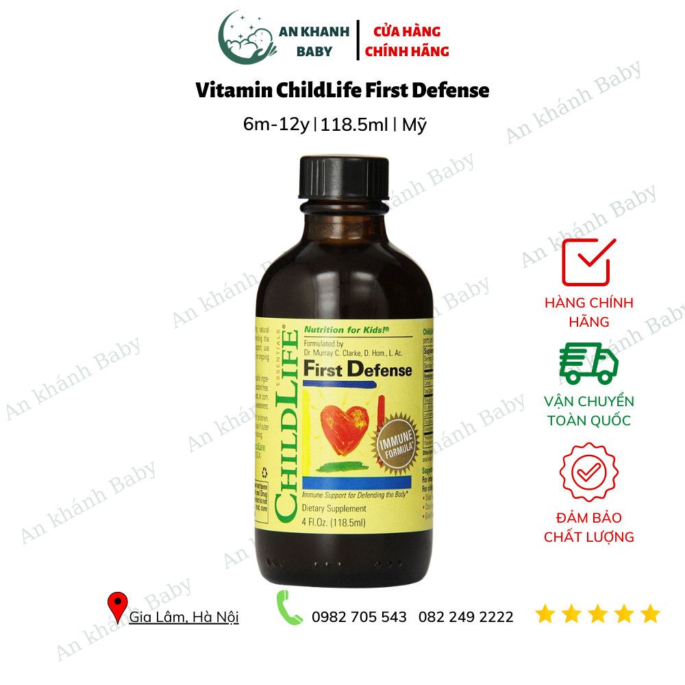 Vitamin ChildLife First Defense Cho Bé Từ 6 Tháng Trở Lên