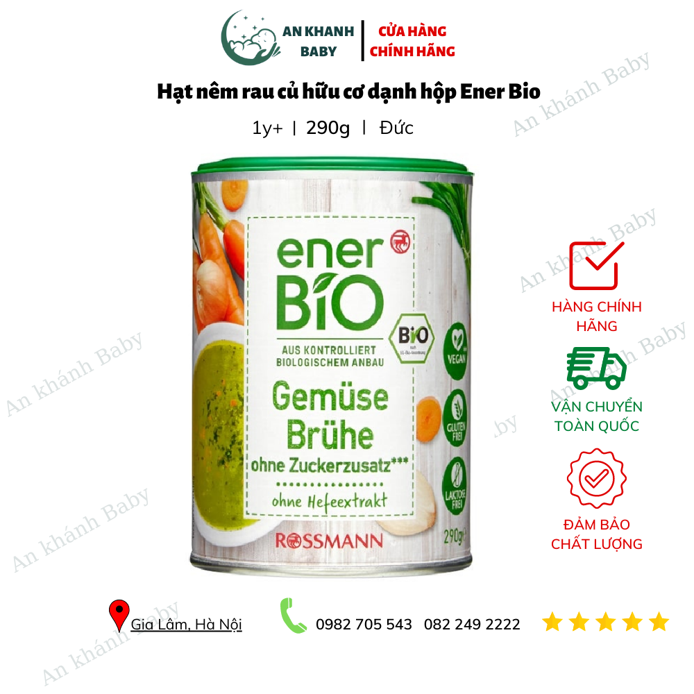 Hạt Nêm Rau Củ Hữu Cơ EnerBio Hũ 290g - Đức