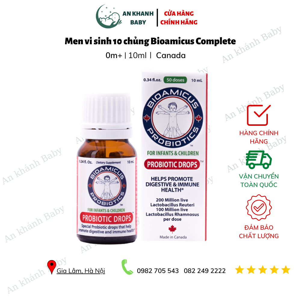 Men vi sinh 10 chủng Bioamicus Complete Canada