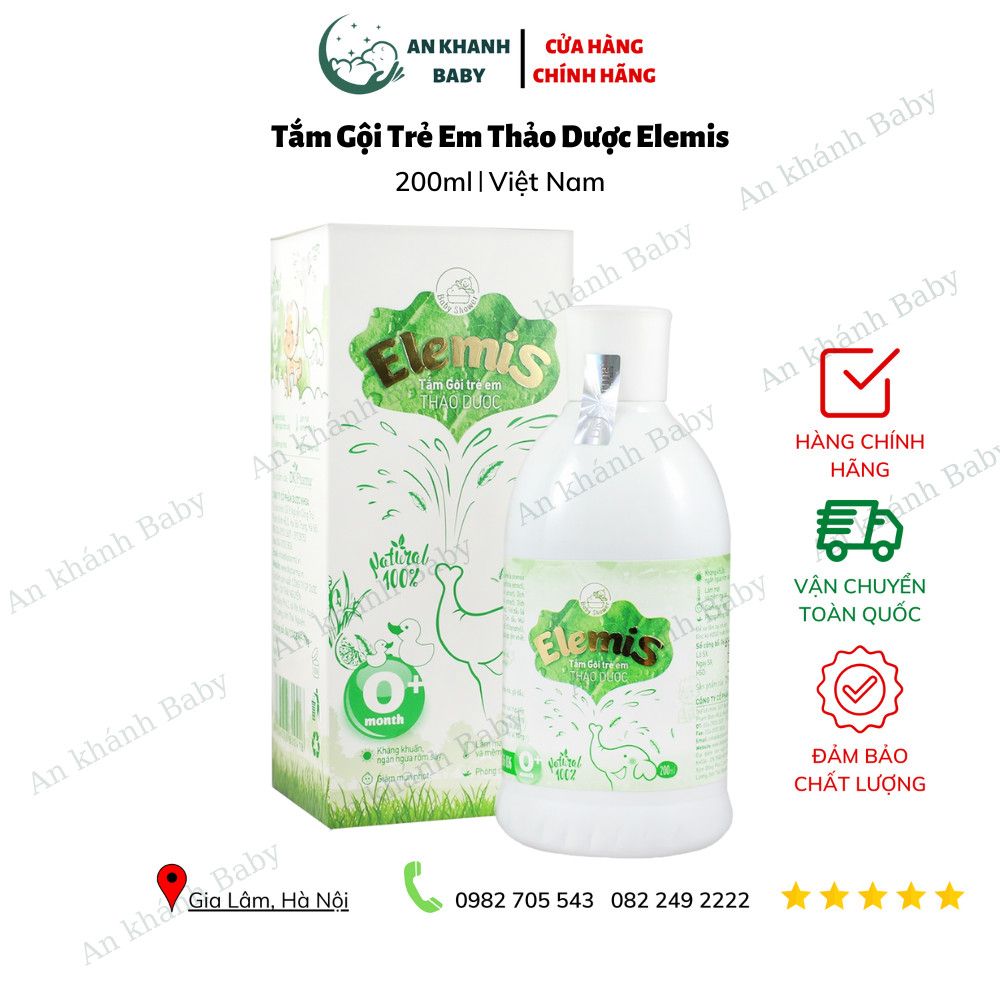 Sữa tắm gội thảo dược Elemis loại 500ml & 200ml