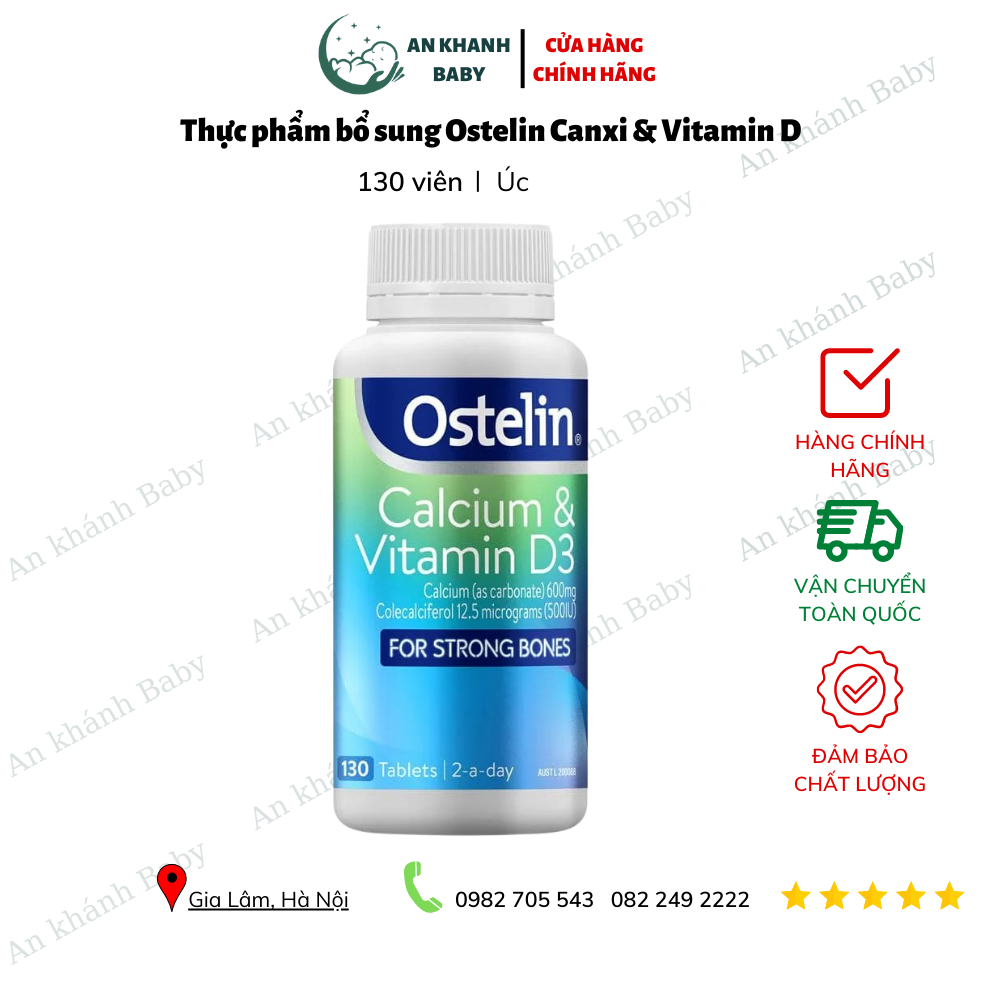 Canxi Ostelin Calcium & Vitamin D3 Của Úc