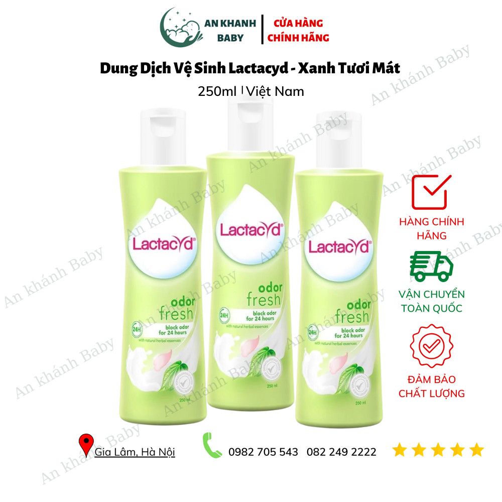 Dung dịch vệ sinh phụ nữ Lactacyd Odor Fresh cho ngày dài tươi mát 150ml&250ml