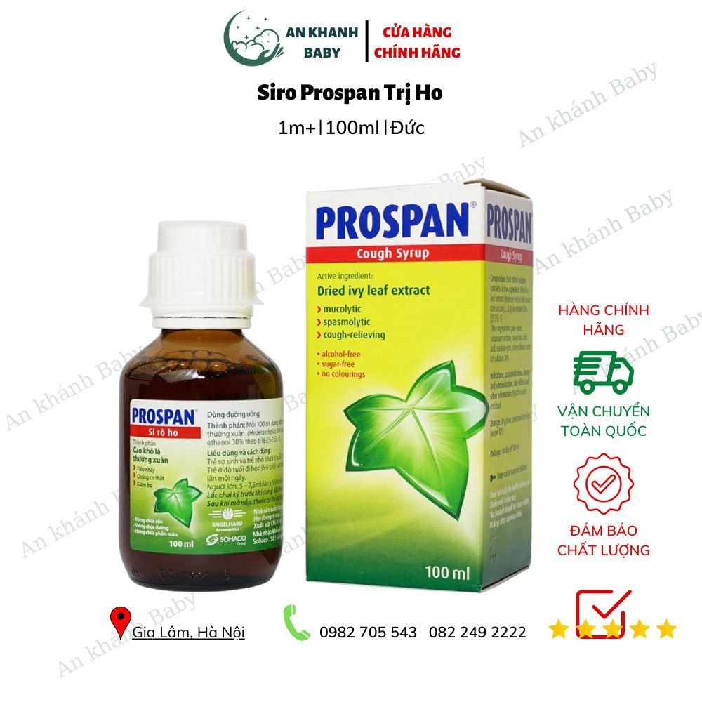 Siro Prospan Đức 100ml Cho Trẻ Từ 1 Tháng Tuổi - Mẫu mới