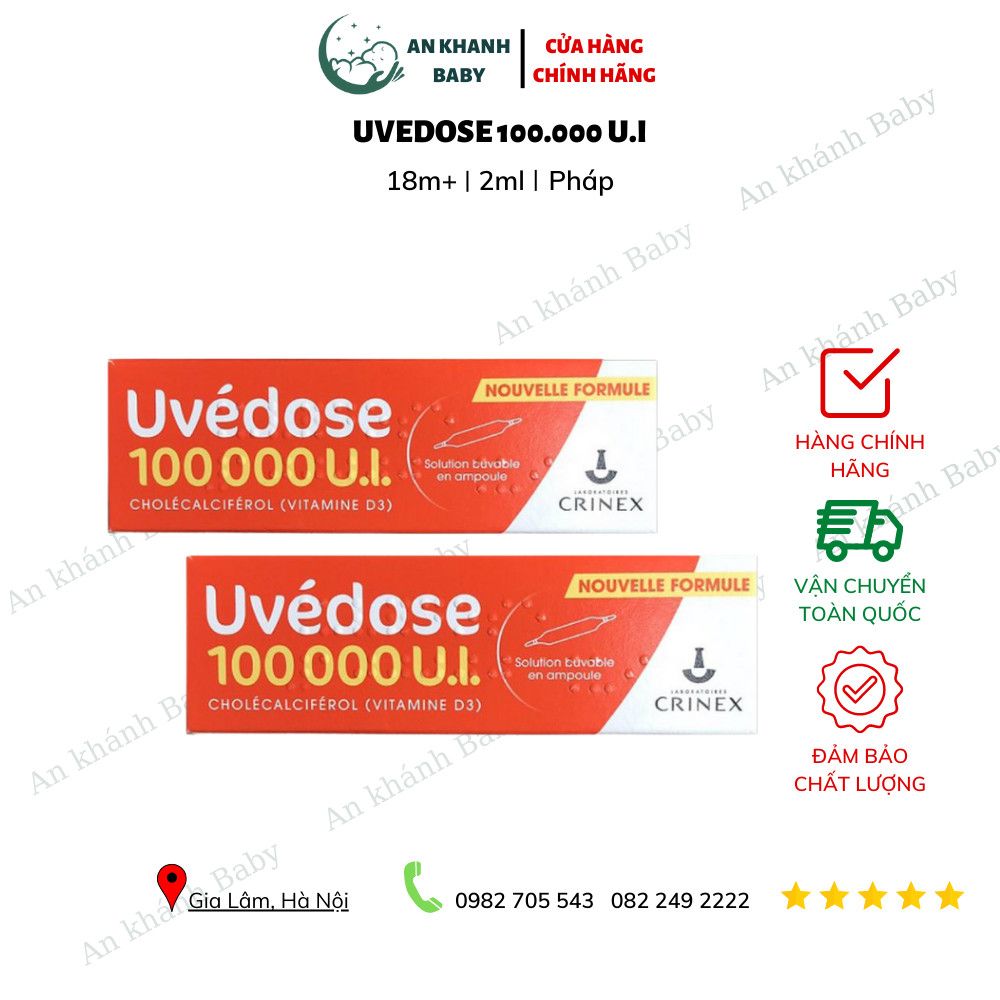Vitamin D3 Uvedose - 1 Liều Cho 3 Tháng 100000 UI