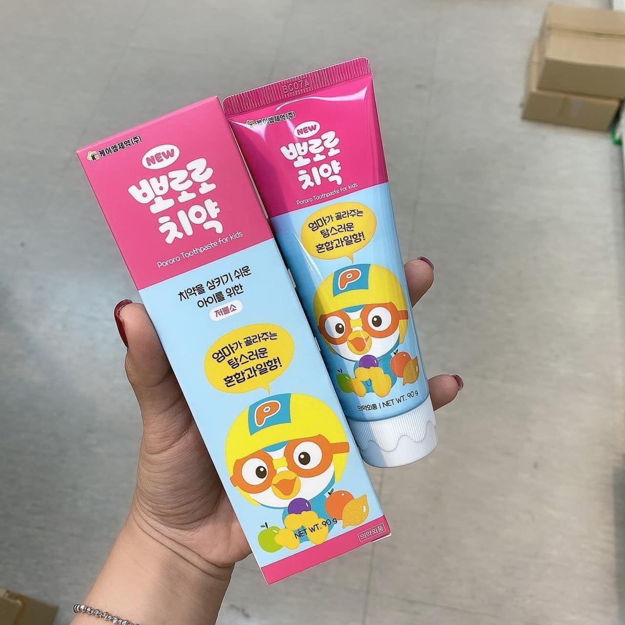 Kem đánh răng Pororo Hàn Quốc cho bé 75g (đủ màu)