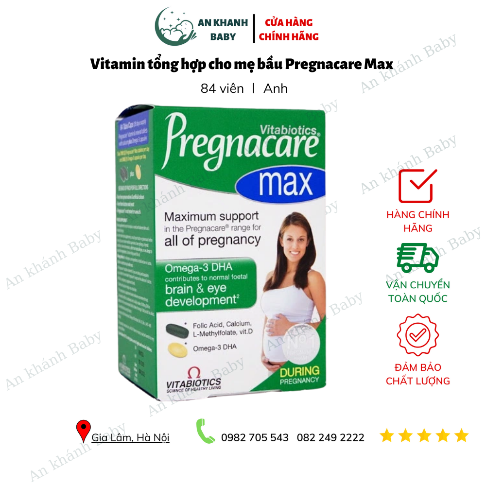 Vitamin Bà Bầu Pregnacare Max 84 Viên (mẫu mới)