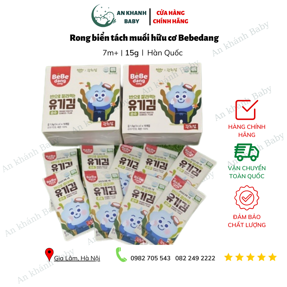 Rong biển tách muối hữu cơ Bebedang
