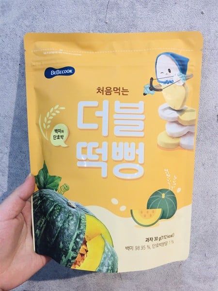 Bánh gạo hữu cơ Bebecook 30g 5m