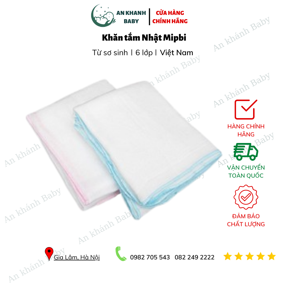 KHĂN SỮA 6 LỚP MIPBI XUẤT NHẬT