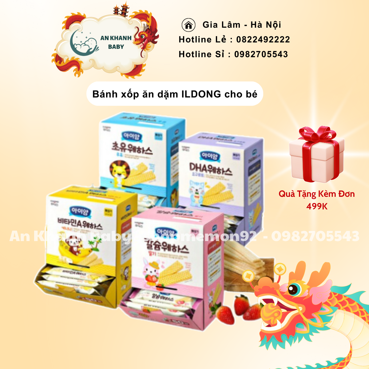 BÁNH XỐP ăn dặm ILDONG cho bé từ 9 tháng