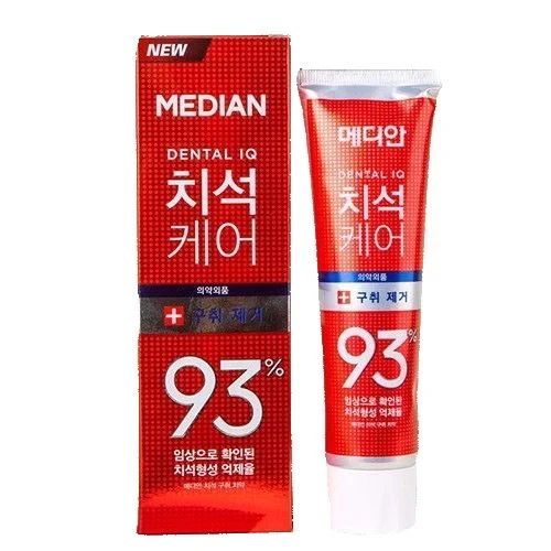 Kem Đánh Răng Giúp Trắng Răng, Giảm Ố, Loại Bỏ Mùi Hôi Median Dental IQ 93% Toothpaste 120g (4 màu)