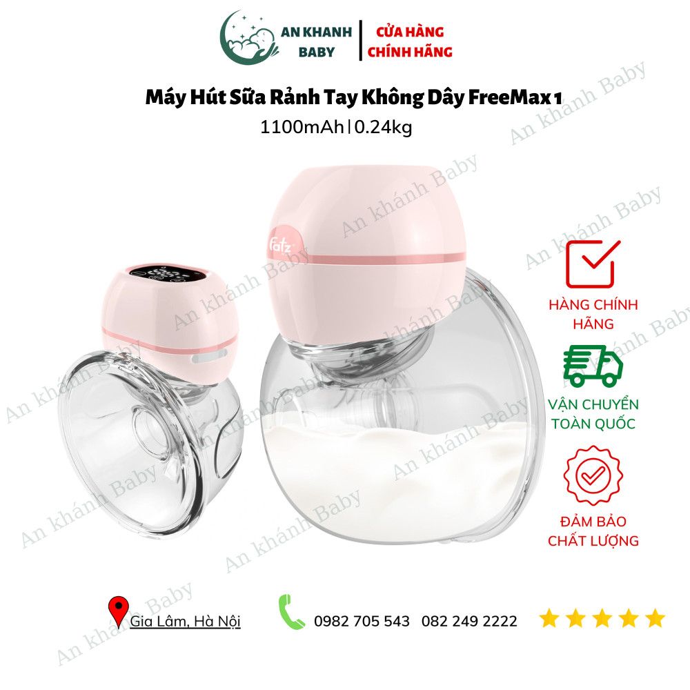 Máy hút sữa điện rảnh tay và không dây Freemax 1 Fatzbaby FB1201CW