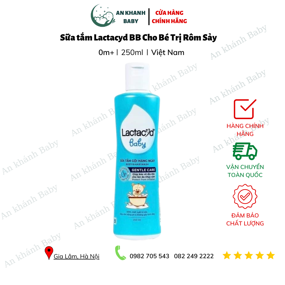 Sữa tắm Lactacyd BB 250ml cho bé