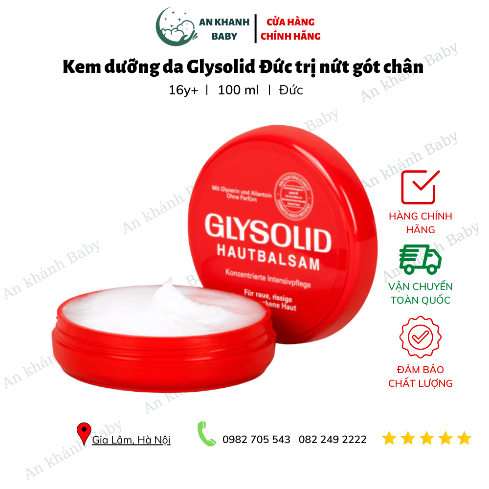 Kem dưỡng da Glysolid Đức trị nứt gót chân