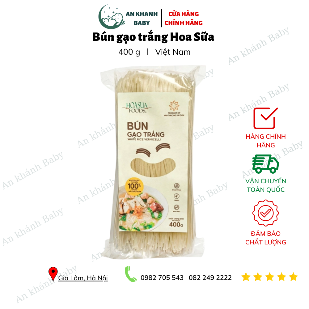 Bún gạo trắng Hoa Sữa 400g