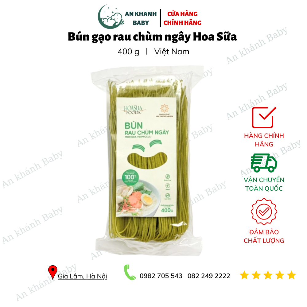 Bún gạo rau chùm ngây Hoa Sữa 400g