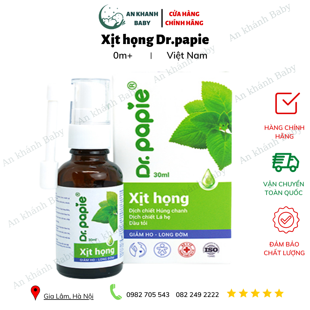 Xịt họng Dr.papie