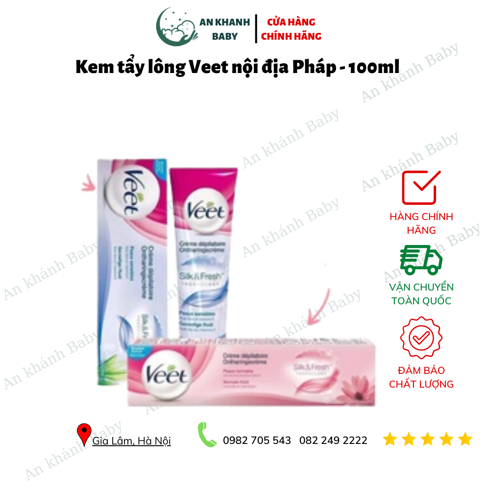Kem tẩy lông Veet nội địa Pháp - 100ml