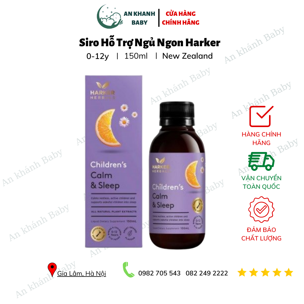 Siro Hỗ Trợ Bé Ngủ Ngon (0-12 tuổi) - Harker 150ml