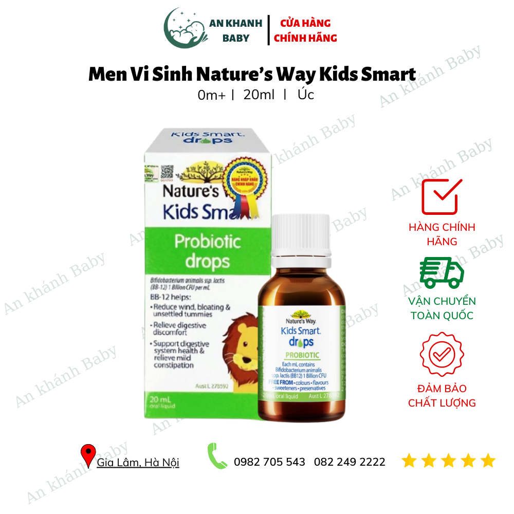 Men vi sinh Nature’s Way Kids Smart 20ml