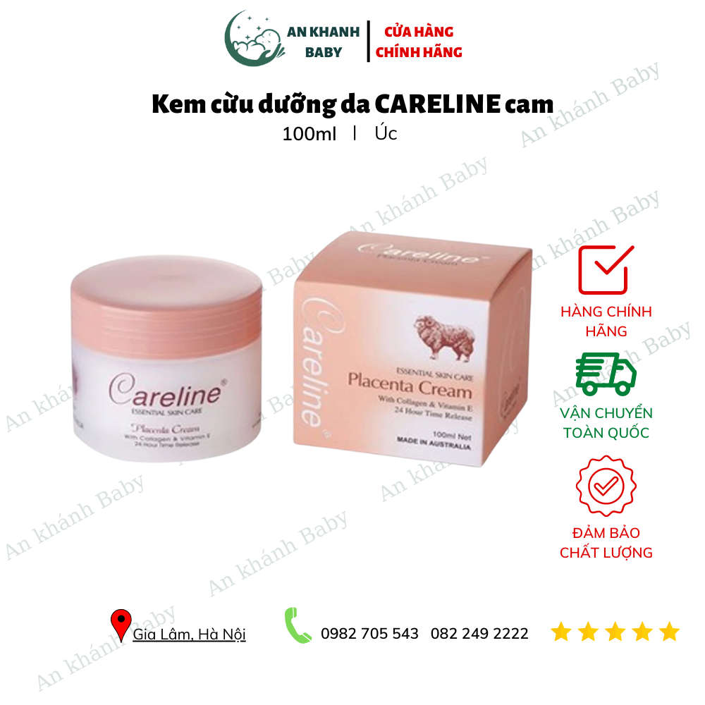 Kem cừu dưỡng da CARELINE cam 100ml - Mẫu mới