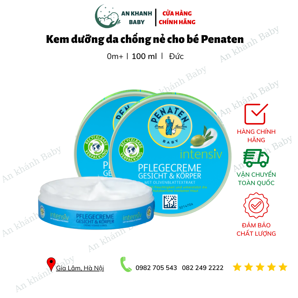 Kem dưỡng da chống nẻ cho bé Penaten 100ml Đức