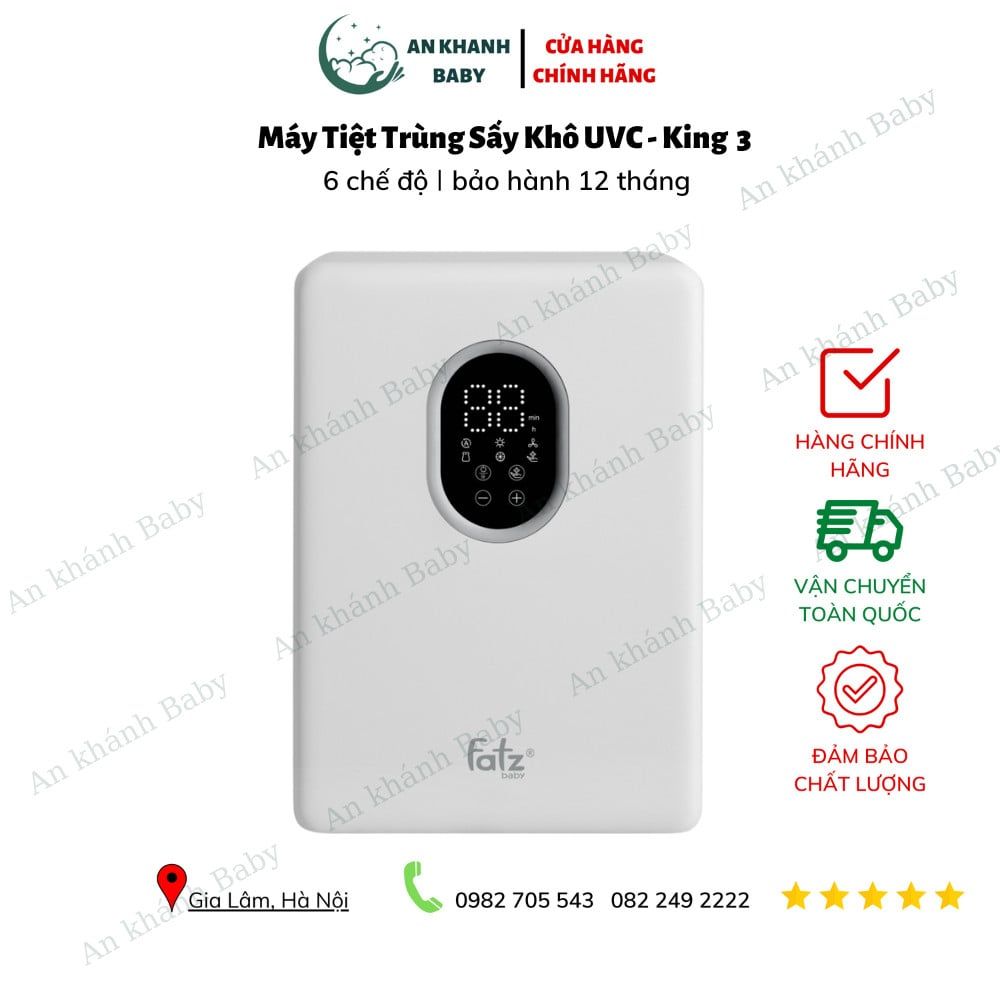 Máy tiệt trùng sấy khô UVC - LED Fatzbaby - 19L - KING 3 - FB4733BT