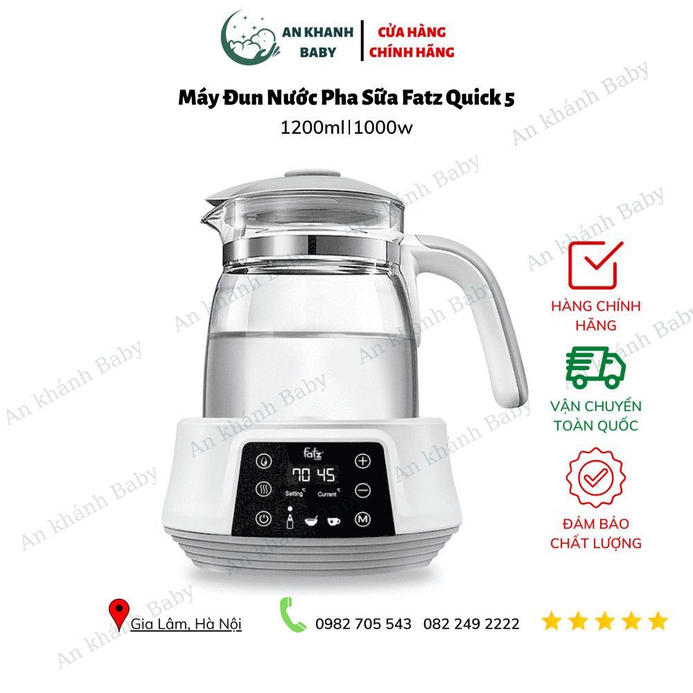 Máy đun và hâm nước pha sữa điện tử QUICK 5 Fatz baby