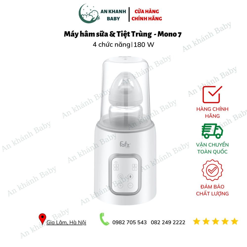 Máy hâm sữa & tiệt trùng điên tử - Mono 7 - Fatzbaby FB3010TN