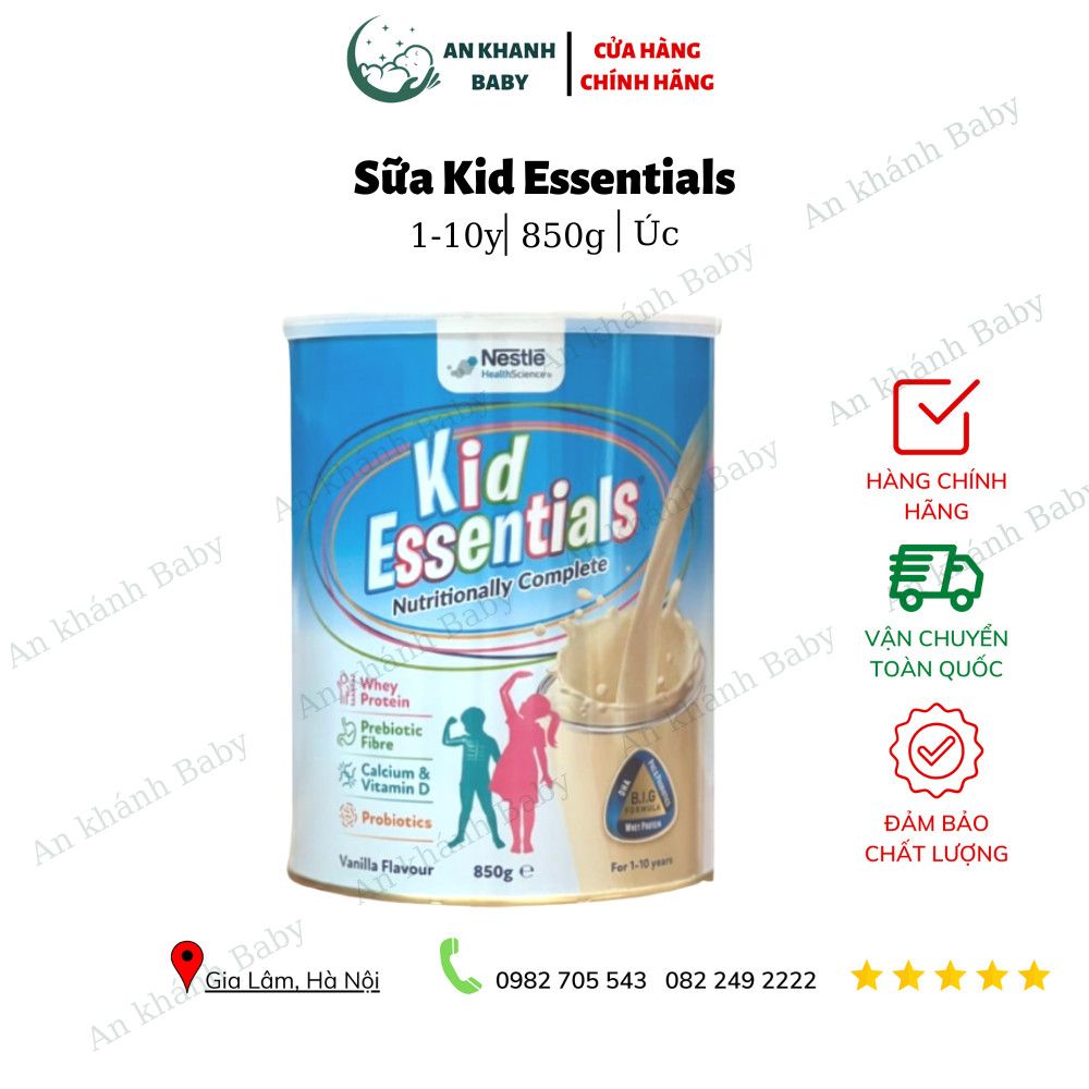 Sữa kid essentials Úc mẫu mới